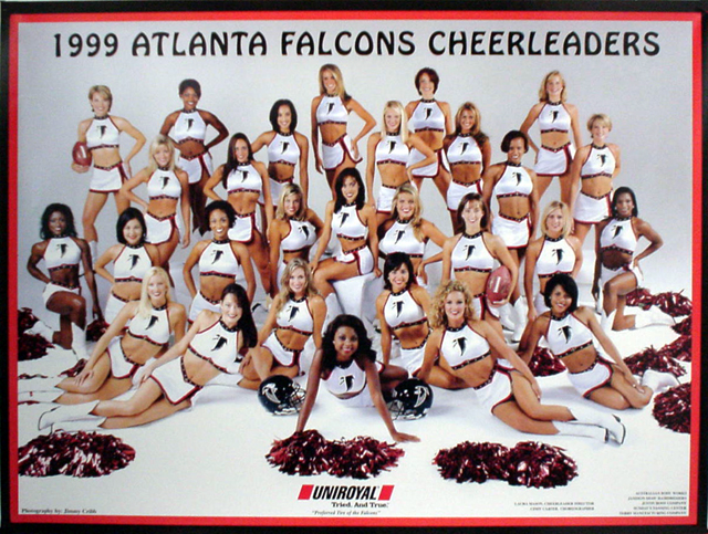 1999 Atlanta Falcons Cheerleaders Team Poster